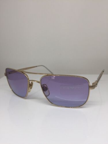 Vintage Emporio Armani Sunglasses EA 159 Shiny Gold C. 773/2G 53mm Made In Italy - Picture 2 of 12