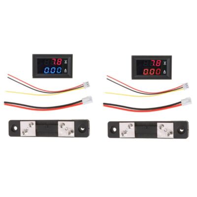 for 100V 50A Voltage Current Shunt Meter Power for 4V-30V Red Blue LED Dis