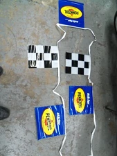 Pennzoil Racing Banner w/Checkered Flags 22' Vintage