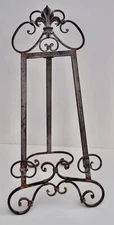 Wrought Iron French Styled 32" tall Ornate Adjustable Display Art Easel