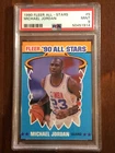 1990 Fleer All-Stars — Michael Jordan — 4th Year Insert Card — MINT PSA 9