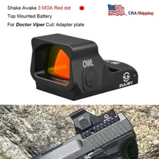 Shake Awake Mini Red Dot Reflex Sight OWL for Doctor Cut G3C TORO TP9 SFX Plate
