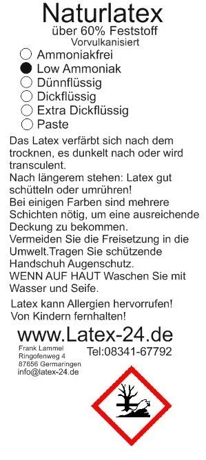 1Liter PEARL Latexmilch Metallic Rubber Gummi Flüssiglatex Latex Low Ammoniak - Bild 2 von 2