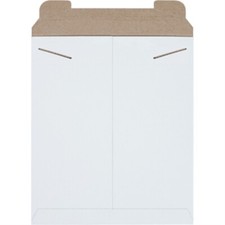 12 3/4" X 15" White Stayflats  Mailers 100 Per/Case 