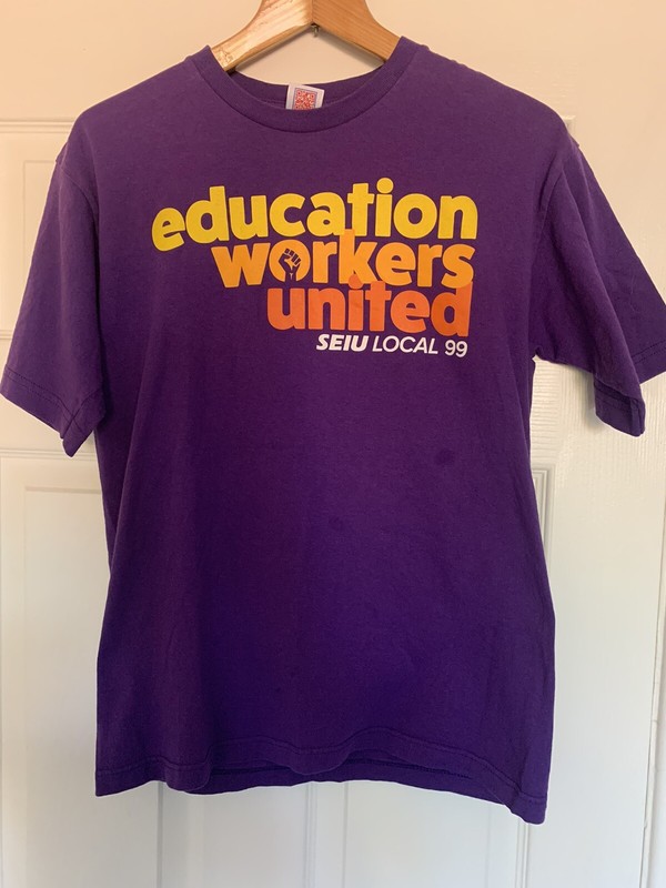 Vtg 90s Education Workers United Purple Unisex Medium