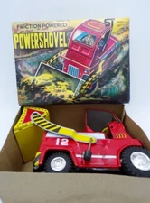 Vintage Rabbit Japan Tin Friction Power Shovel Front Loader MIB Modern Toys
