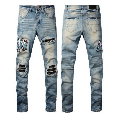 Amiri Men's High-end Casual Fashion Personality Vintage Jeans/Size 28-40