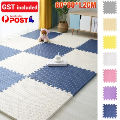 60x60cmx12mm Play Mat Crawling Kids Foam Rug Carpet EVA Foam Gym Flooring Mat AU - image 1 of 4