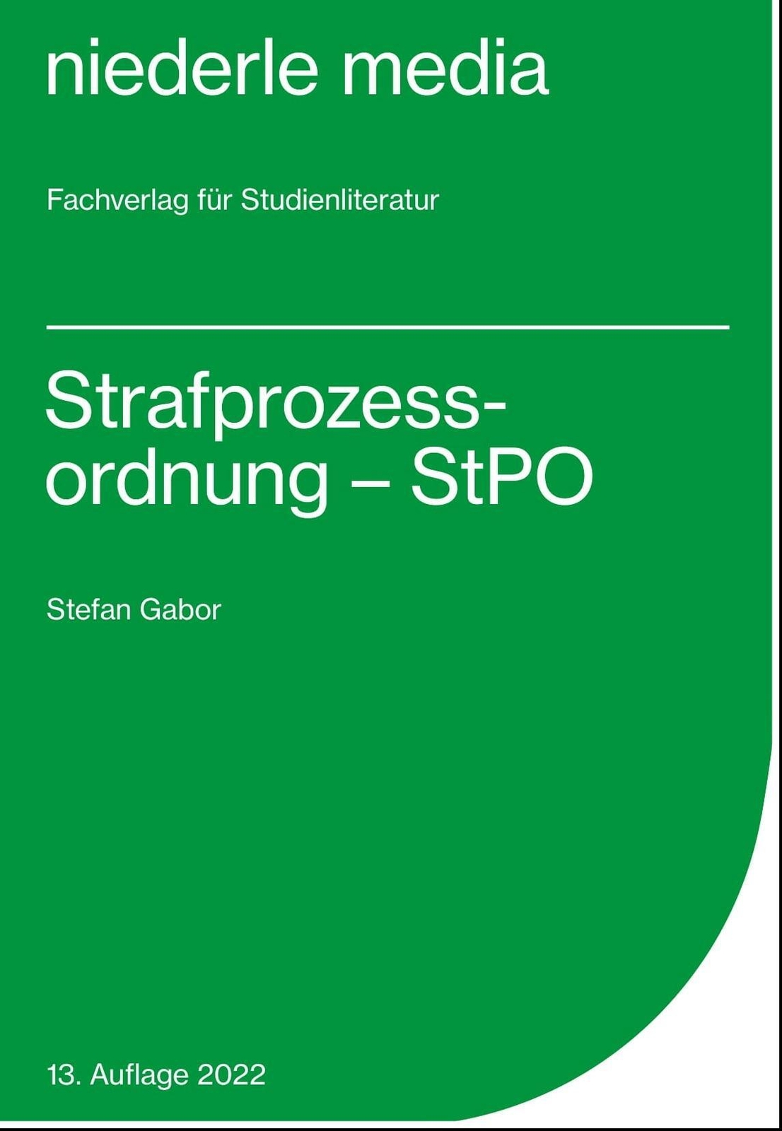 Thumbnail - Strafprozessordnung - Stpo - | Stefan Gabor | Taschenbuch | 96 S. |