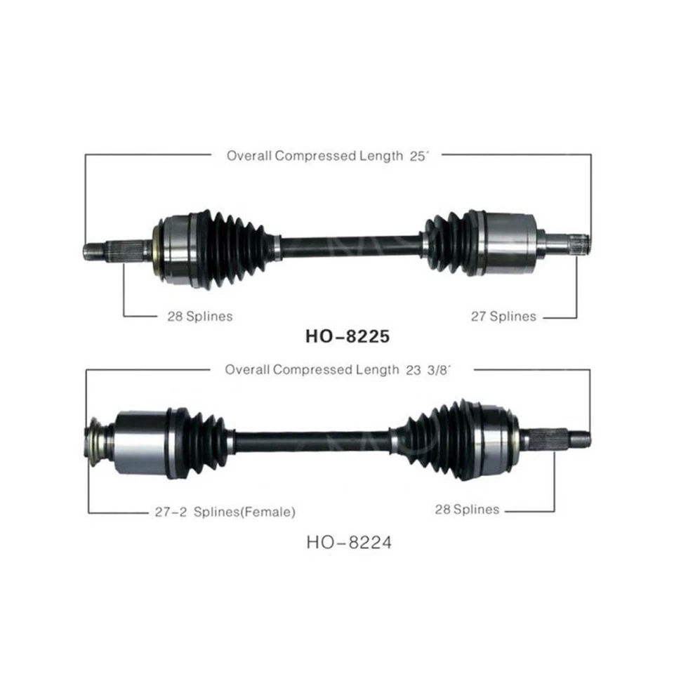 Par Surtrack Kit de Eixo CV Frontal Esquerda+Direita Para Honda Civic 2006-2011 - Imagem 2 de 4