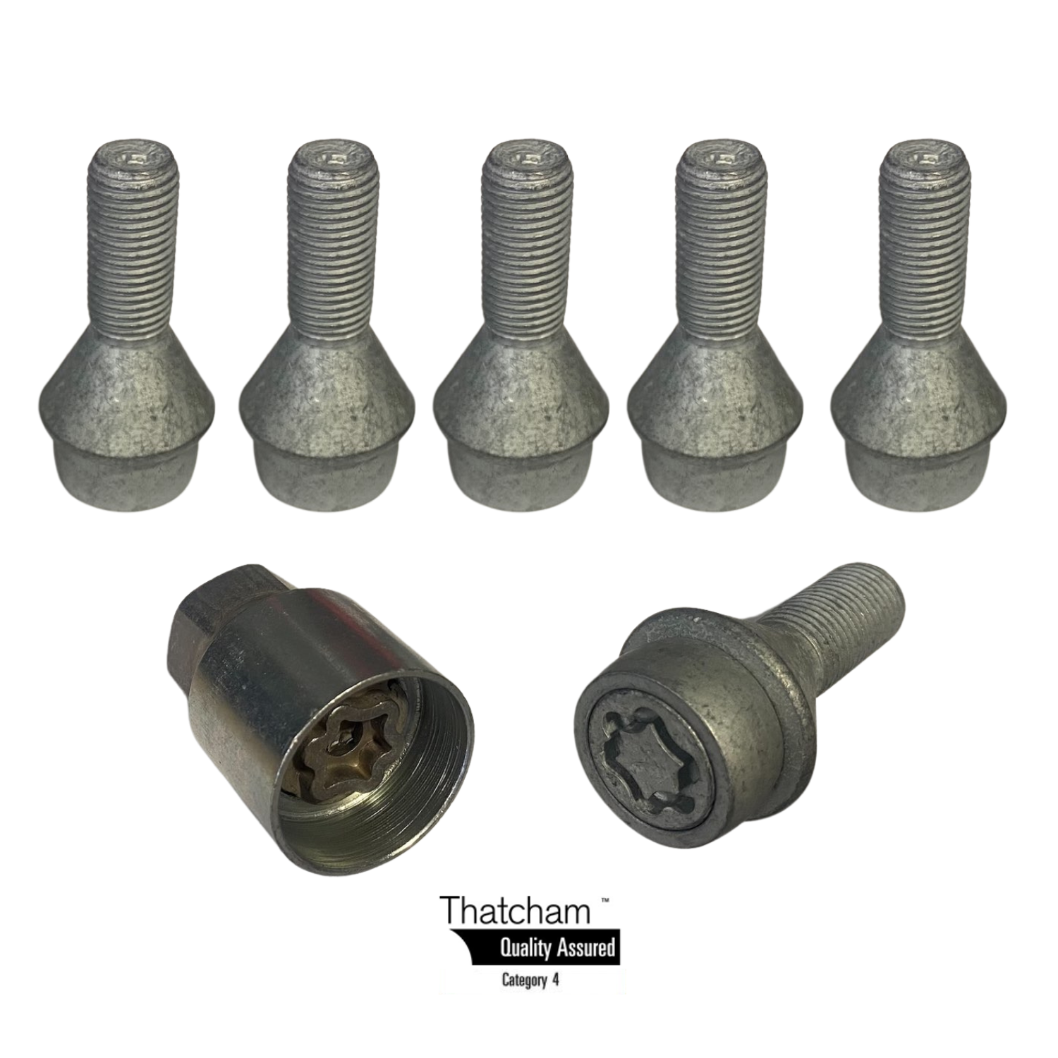 Milenco Motorhome Locking Wheel Nuts M16 Set of 6 Ducato Boxer Citroen