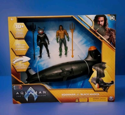 Aquaman Lost Kingdom Set Black Manta Action Toy Figures Lights & Sounds
