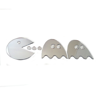 Hungry Man & Ghost Acrylic Mirrors (Several Sizes Available) - (pacman style)