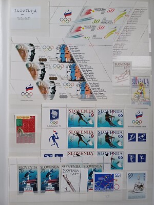 SLOWENIEN POSTFRISCH - Thema SPORT und Olympiade