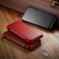 For iPhone 17Pro Max 16 13 Shockproof Luxury Leather Slim Flip Wallet Stand Case