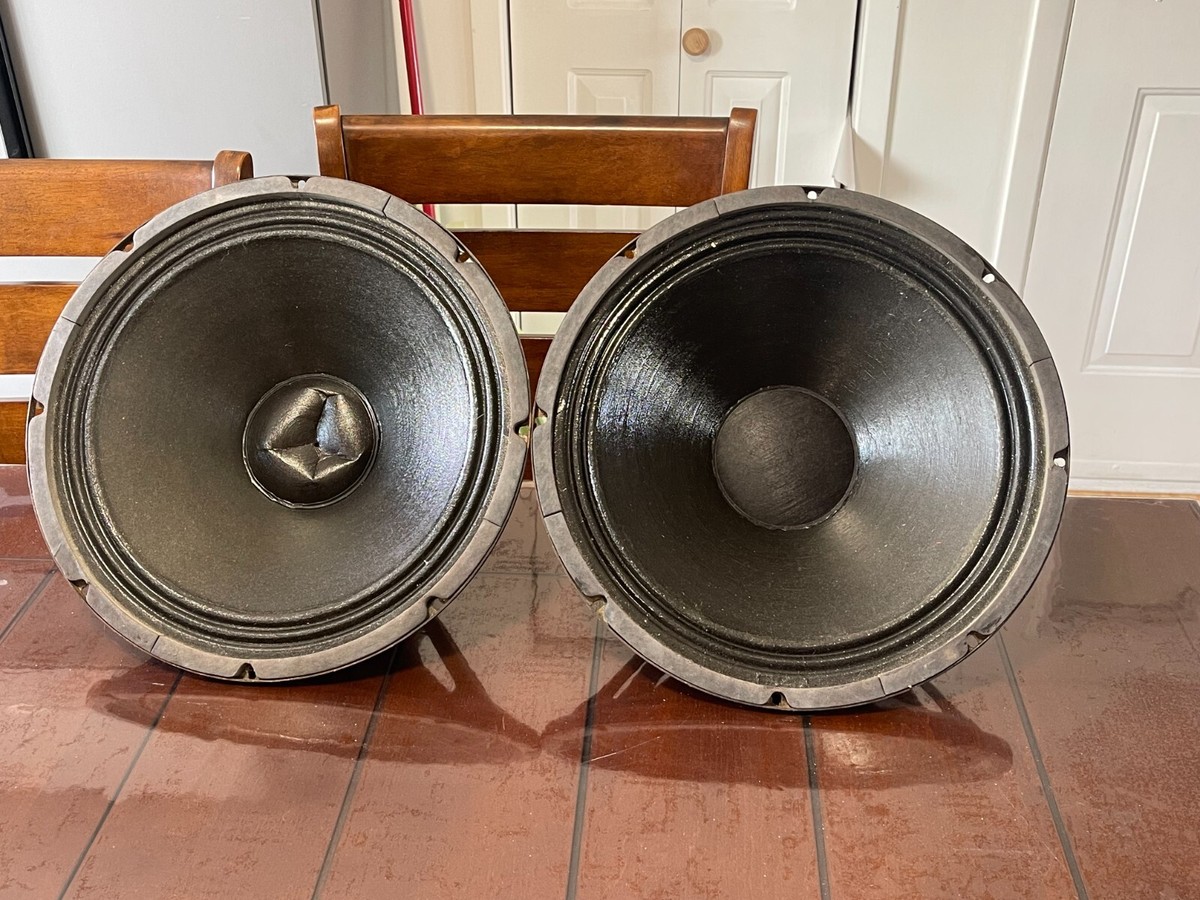 VINTAGE EMINENCE HUGE ALNICO 15'' speakers matched pair Woofers 8