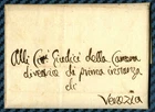 Letter from Belluno (Cisalpine Republic, satellite state of France) - 1797