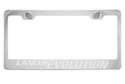 Chrome License Plate Frame for Mitsubishi Lancer Evolution