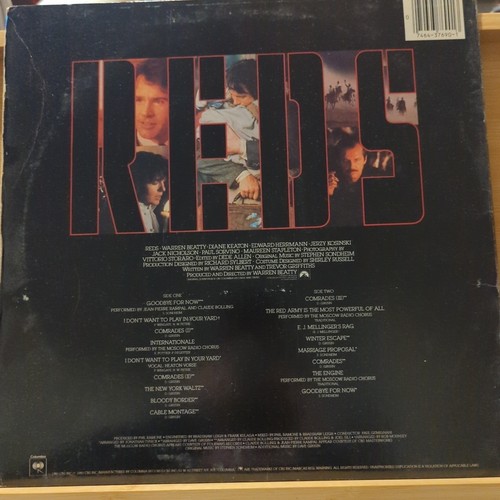 Reds (Original Soundtrack Album) Columbia BJS 37690 - Picture 2 of 6