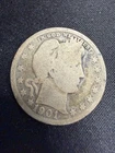 1901 Barber Silver QUARTER Dollar FINE #2298