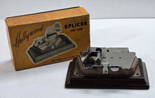  NOS Vintage Hollywood Stainless Steel Film Splicer 8mm 16mm w/ Original Box