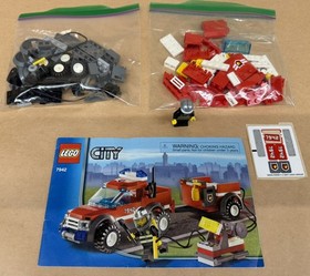 LEGO CITY 7942 Off-Road Fire Rescue 131 Pieces No Box Pre-Owned