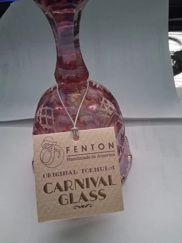 Fenton Carnival Glass Bell Signed By McCormick