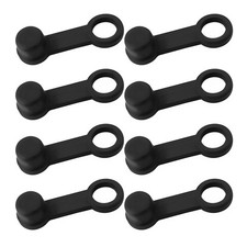 8pcs 8mm Brake Bleed Nipple Caps Rubber Dust Covers For Caliper Bleeder Screws