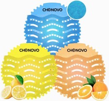Bulk Urinal Deodorizer Screens - 36 Pack Ocean Breeze, Lemon, Orange Scents