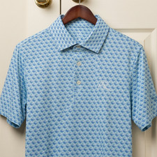 Rhoback Scorpion Stinger Green Polo: Non-Bacon Collar Wrinkle-Free Performance