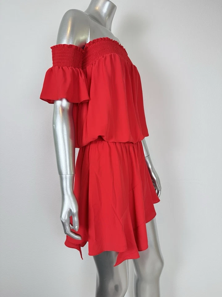 Amanda  Uprichard Mini Dress Women’s Small Salsa Latina Dance Flowy Off Shoulder - Image 4 of 4