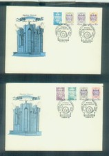 2 cartas raras de primer día de Moldavia, de 1993, estampadas