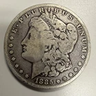 1885 Morgan Silver Dollar $1 Coin Circulated 90% Silver Uncertified