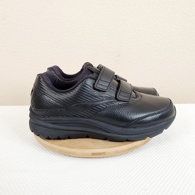 Brooks Addiction Walker V Strap Running Shoes Womens 8.5 2E WIDE Black Sneaker
