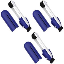 Calabria Swipes Mini Eyeglass Cleaner Microfiber Glasses Lens Cleaner Blue 3 Pac