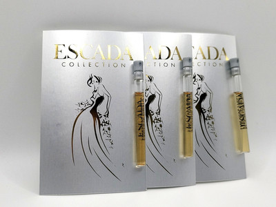 3 x Escada Collection .04 oz sample Vial Parfum de Toilette Rare