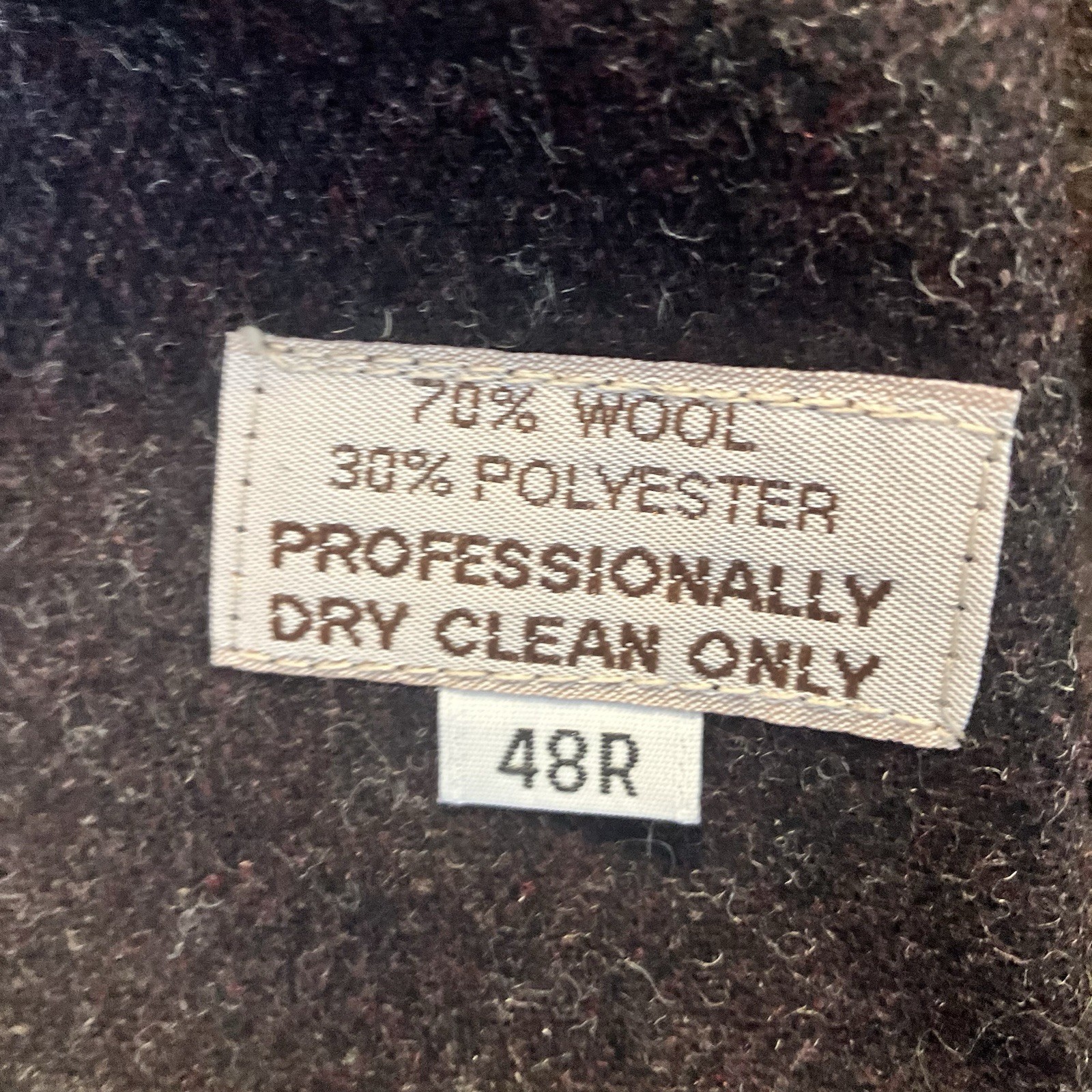 Vintage Christian Dior Monsieur 48R Tan Lined Wool Trench Coat Belted Waist thumbnail 4