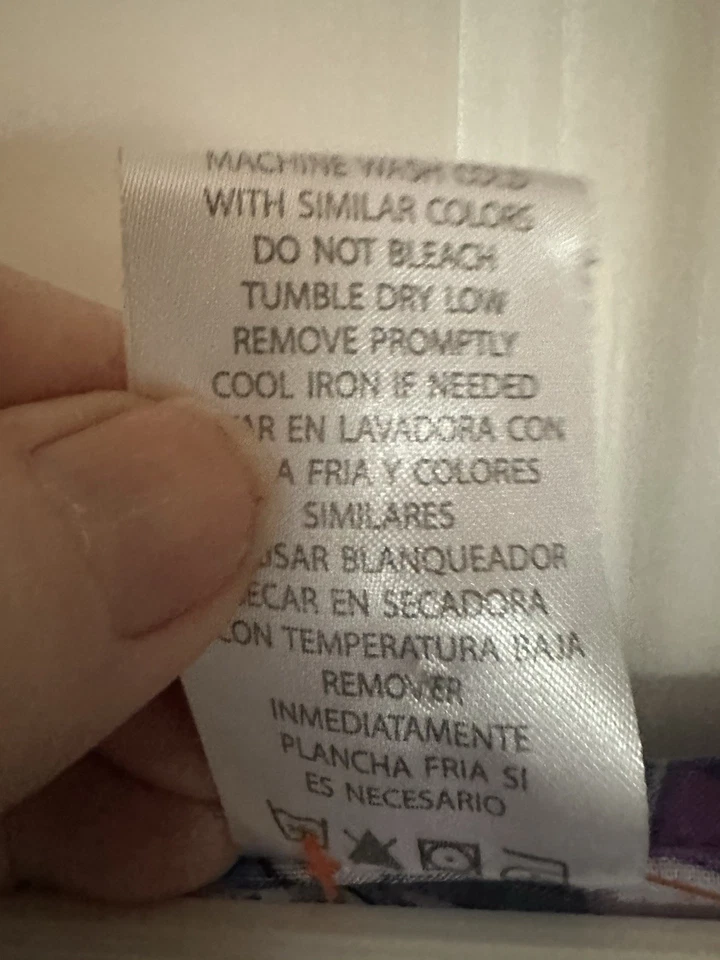 Blusa Médica Disney Bambi Para Mujer LG Azul Cuello en V Algodón Enfermera Bolsillo Foto 3 de 4