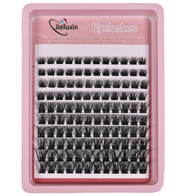 Wimperncluster 120 Stück Cluster Lashes 8-16 mm Wispy Individual Eyelashes Extensions