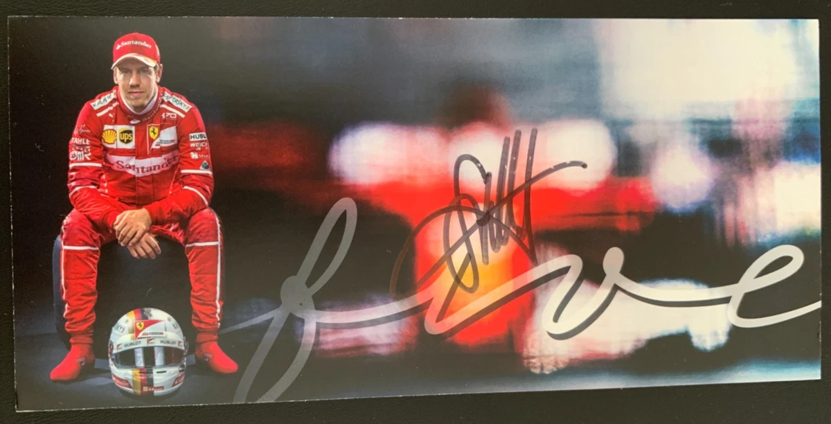 Sebastian Vettel Formula 1 Autographed Photos for sale | eBay