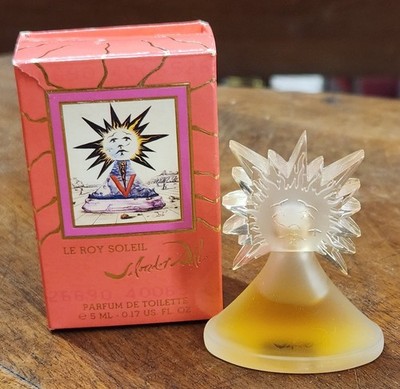 Vintage Salvador Dali 'Le Roy Soleil' Parfum De Toilette Mini