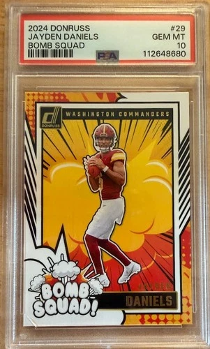 2024 Donruss Jayden Daniels Bomb Squad PSA 10 GEM MINT 🔥 RC Insert Commanders