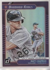 2021 Panini Donruss Diamond Kings Season Stat Line 46/400 Matt Chapman #11 0in6