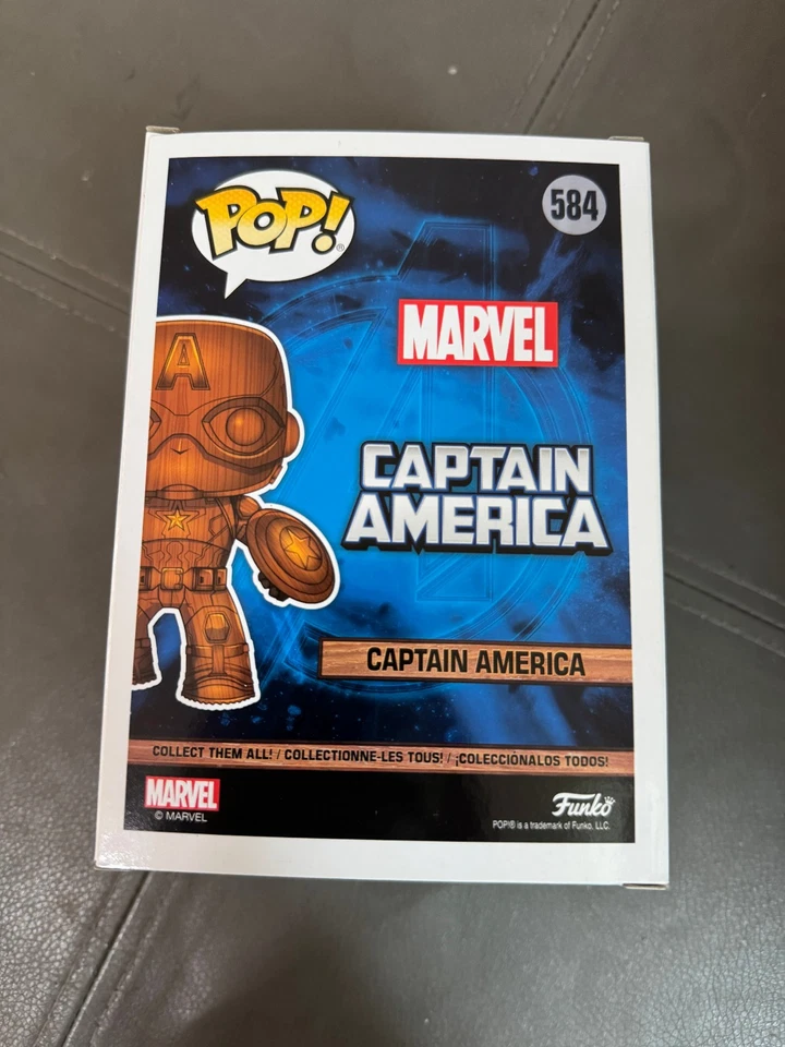 Decoração de madeira Funko Pop Capitão América - Imagem 3 de 3