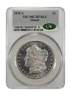 1878-S MORGAN DOLLAR CACG UNC DETAILS CLEANED CAC