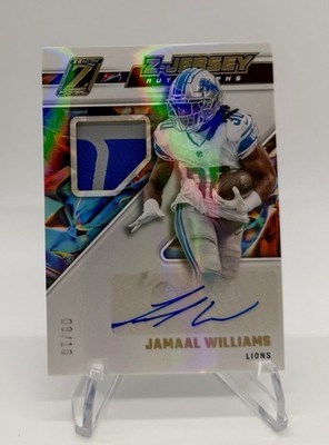 2022 Panini Zenith Jamaal Williams Patch Auto /10 Z - Jersey Lions Saints
