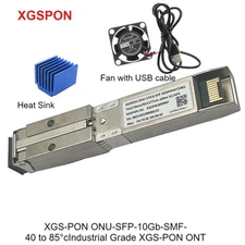 10G XGSPON ONU Stick with Mini Fan & 8311 firmware 20KM SC/APC 1270/1577nm 
