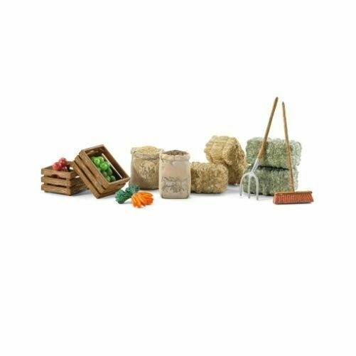schleich horse feeding playset