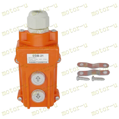 COB-21 250V Push Button/Crane Rainproof Electric Hoist Schalter Up&Down