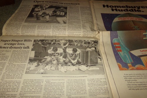 De colección Fort Worth Star Telegram Dallas Cowboys Super Bowl 28 vs Buffalo Bills - Imagen 4 de 12